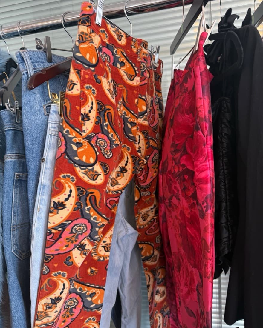 Bold Paisley Print Pants - Image 2