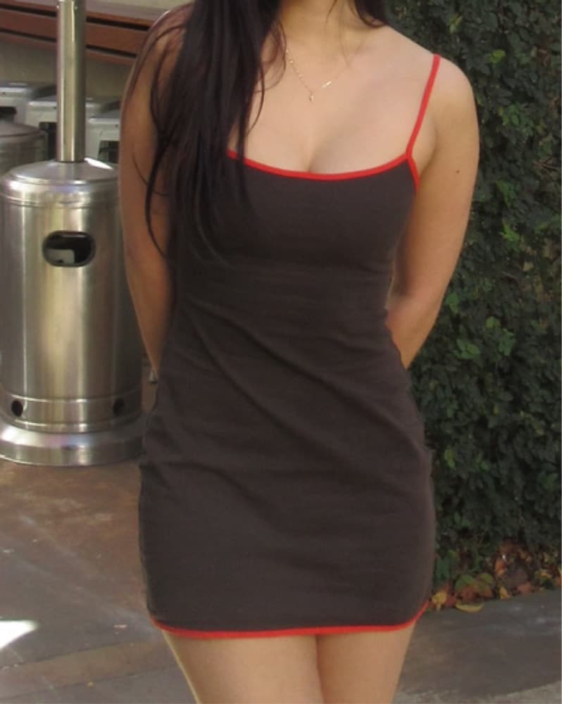 Zara Brown Mini Dress - Image 2