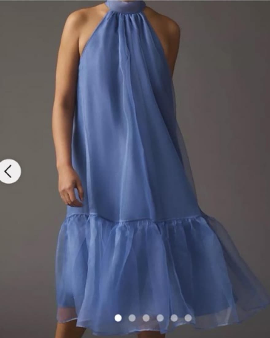 Maeve Blue Tulle Dress - Image 2