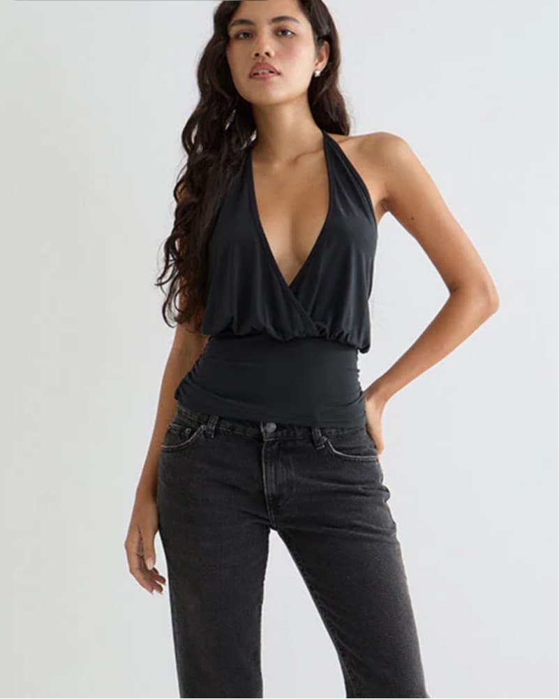 Motel Rocks Sherlyn Halter Top - Image 1