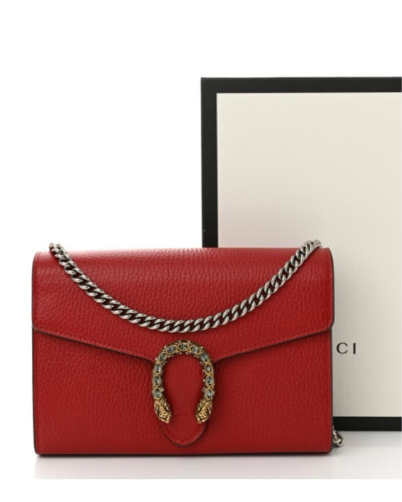 Gucci Calfskin Dionysus Chain Wallet - Image 1