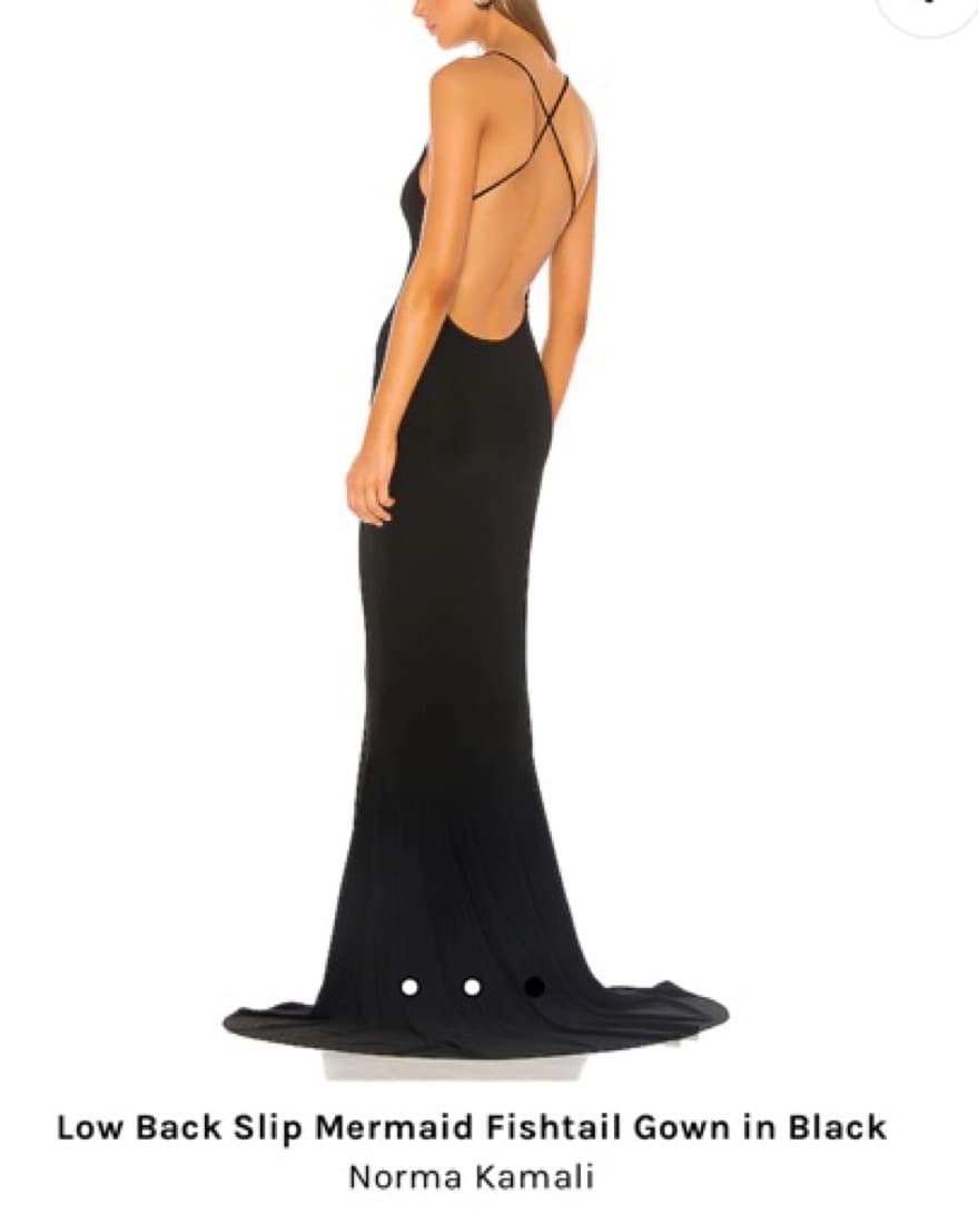 Norma Kamali Backless Black Gown  - Image 3