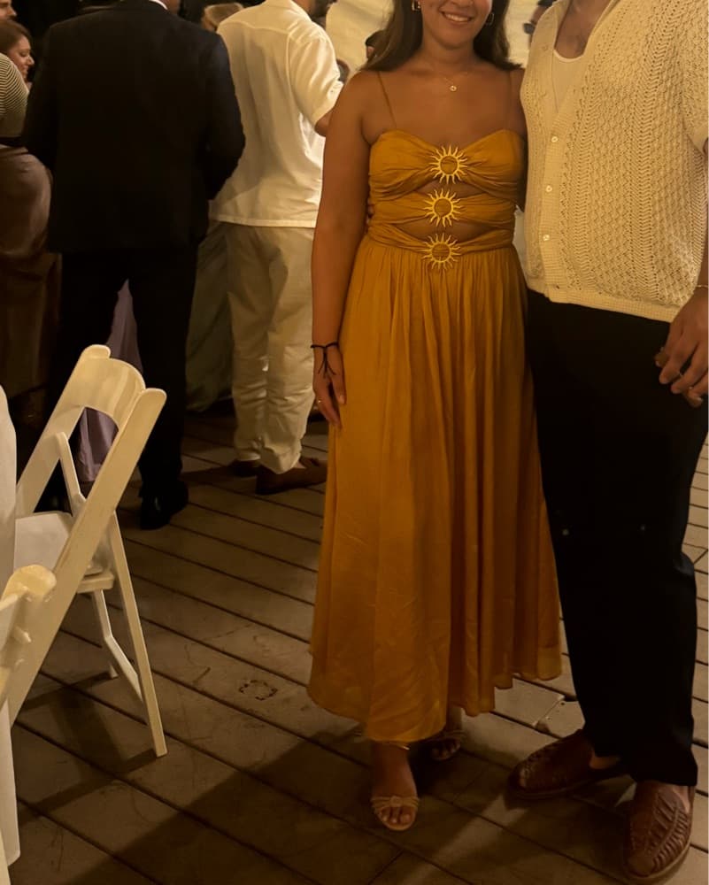 Farm Rio - Yellow Sun Buckle Dress - Image 2