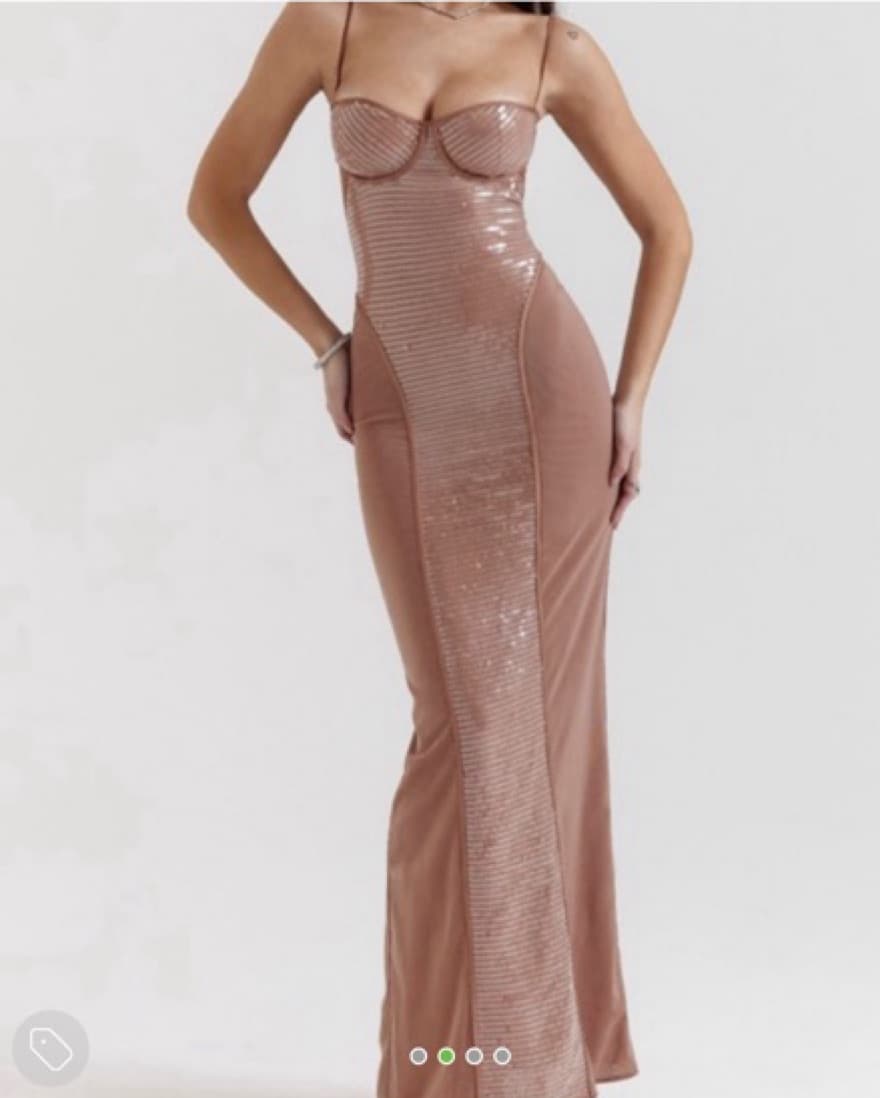 House Of CB Sequin Maxi Dress - Image 3