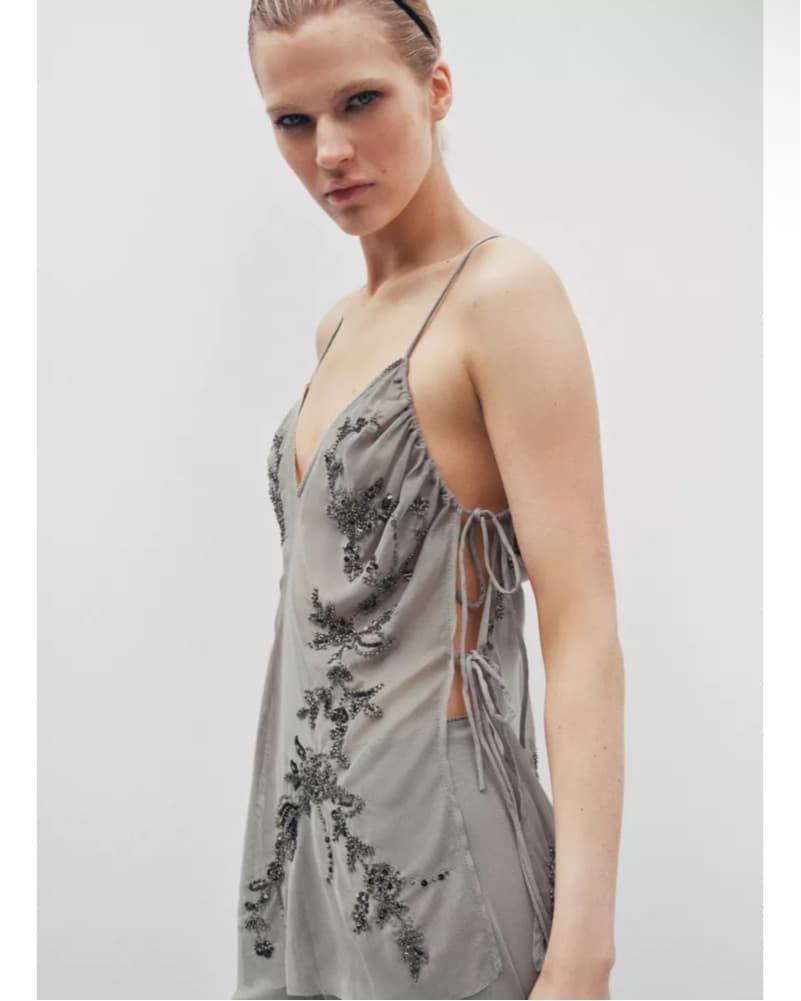 Zara Embellished Top Pant Set - Image 2