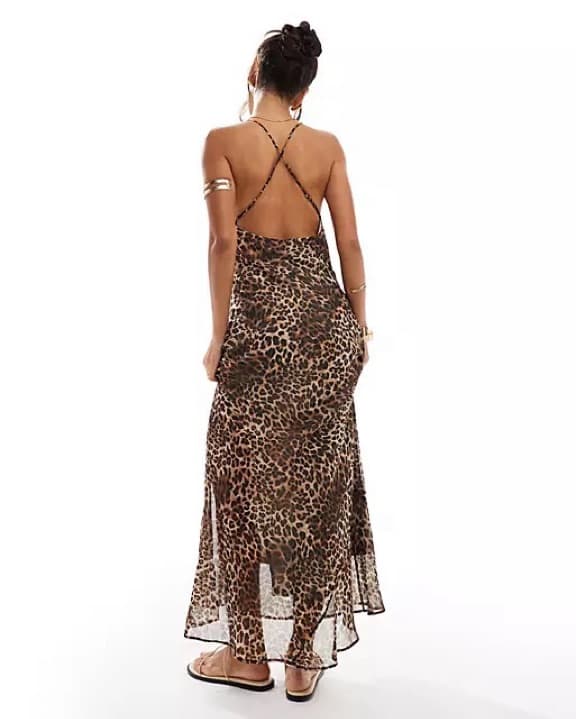 Rat & Boa dupe Leopard Cheetah Dress - Image 3