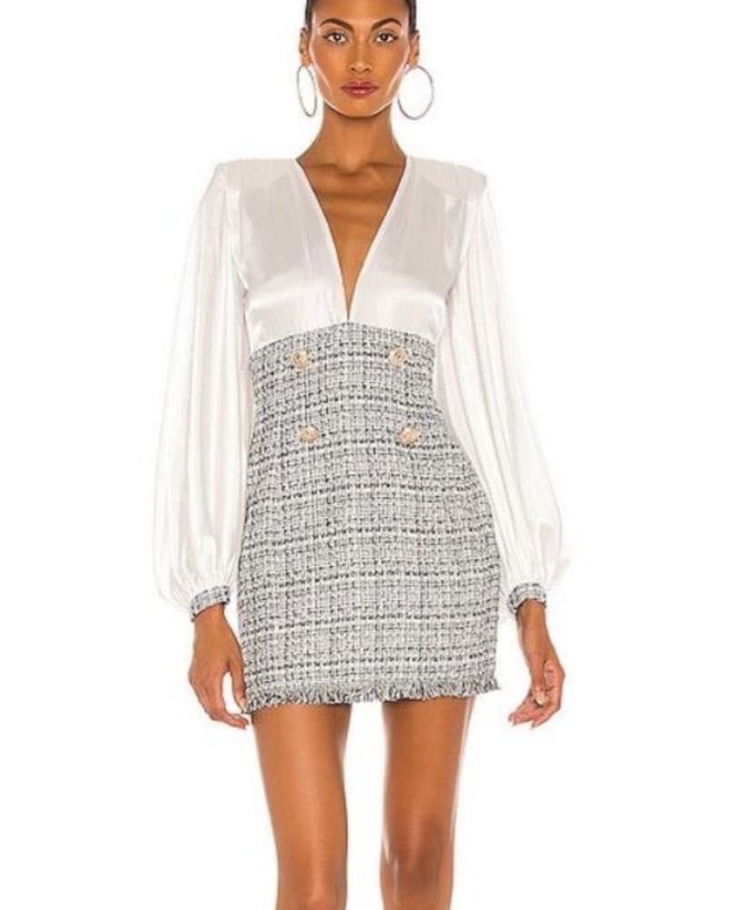 Bronx & Banco Tweed Silk Work Dress XS - Image 1