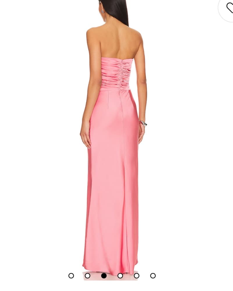Misha Livia Satin Maxi Dress - Image 3