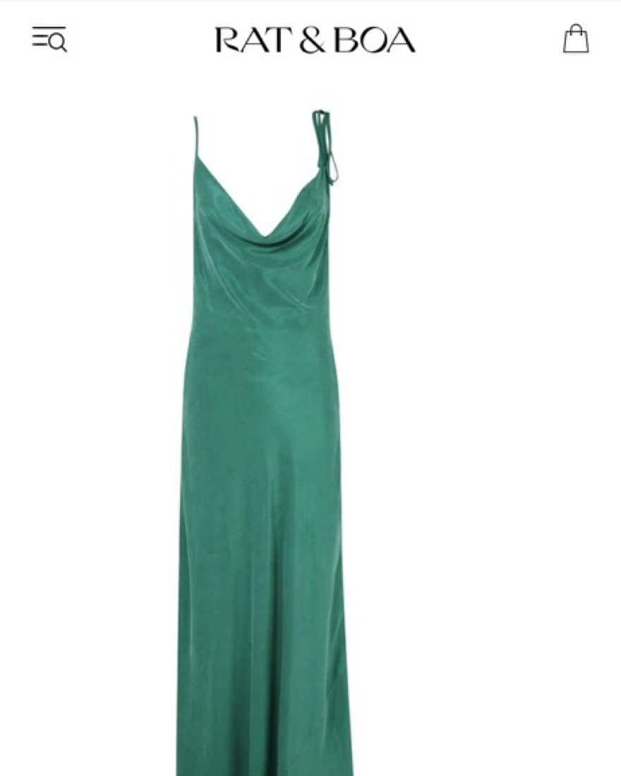 Rat and Boa Ophelia Green Dress  - Image 2