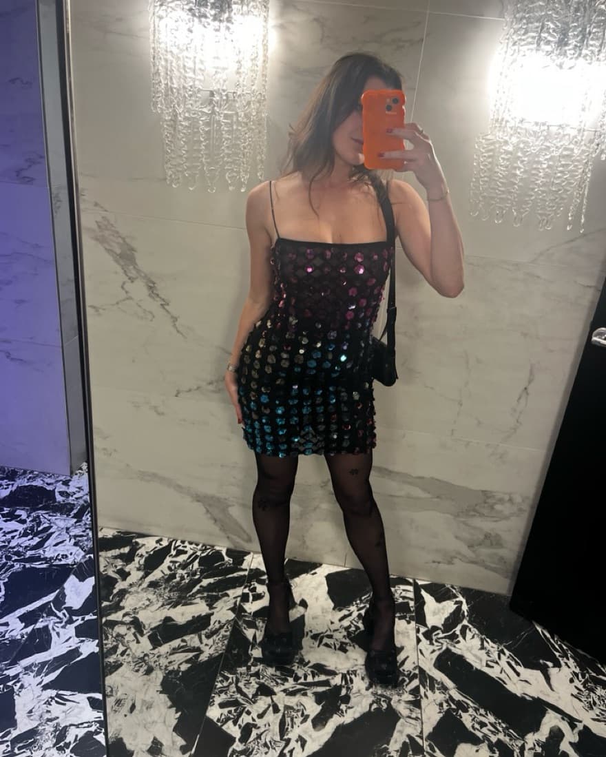 Sparkly Cynthia Rowley Mini Dress - Image 2