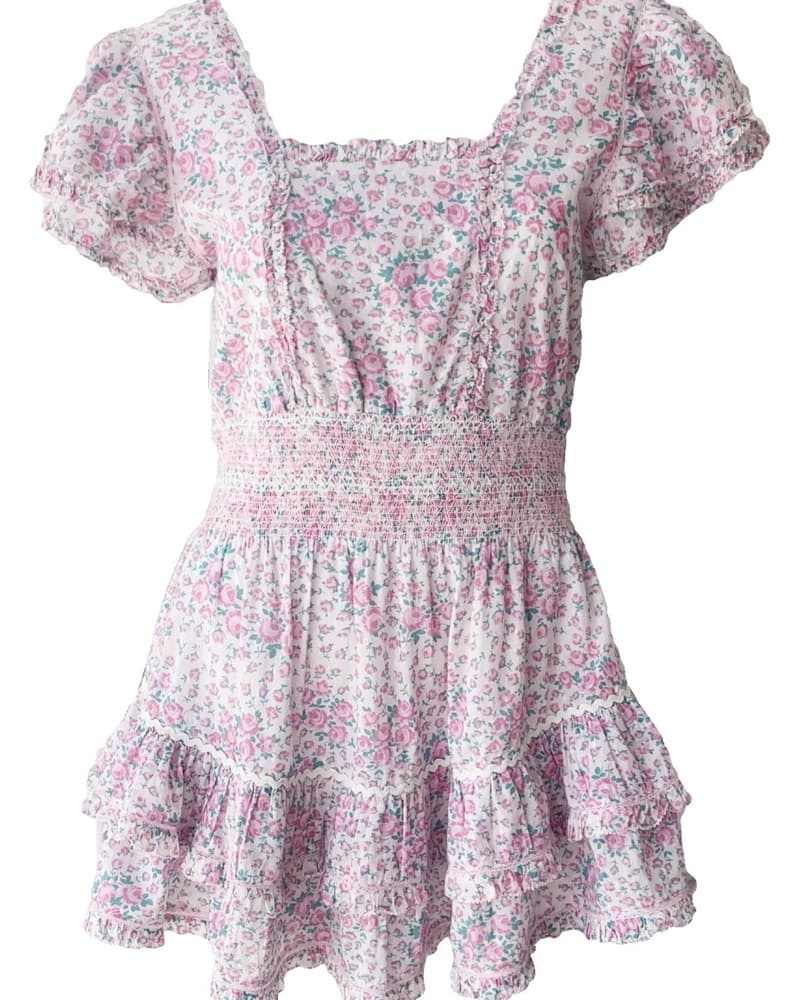 LoveShackFancy Stanton Mini Dress - Image 3