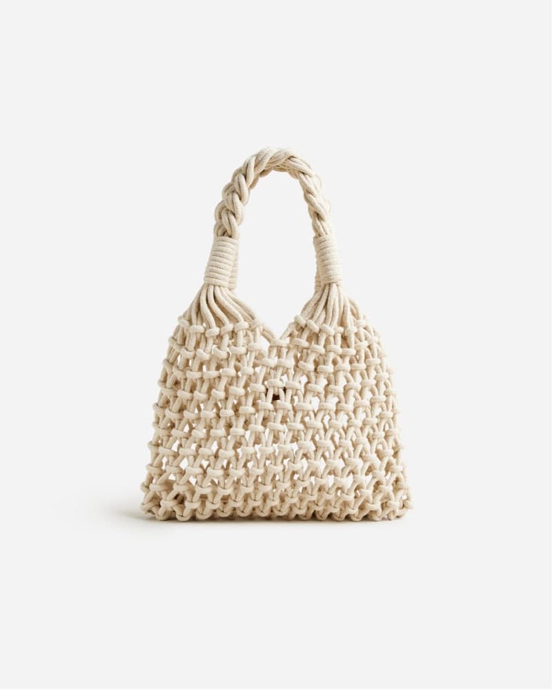 J. Crew Hand Knotted Rope Bag - Image 1