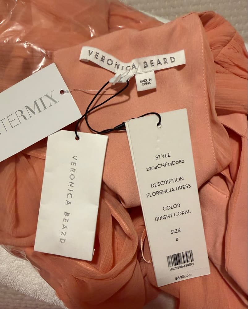 NWT Veronica Beard Gown in Coral  - Image 5