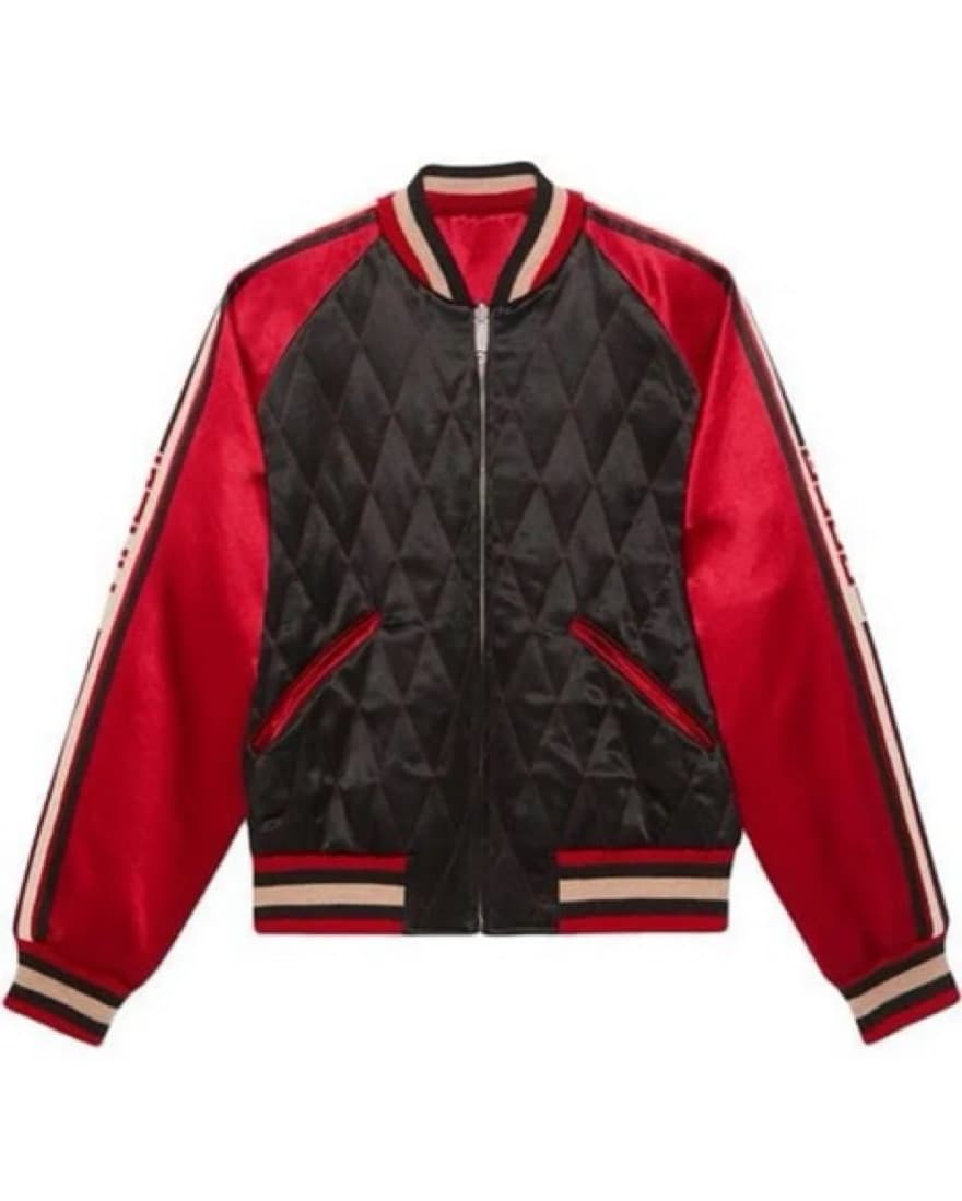 Gucci Jacket Reversible Acetate Bomber - Image 3