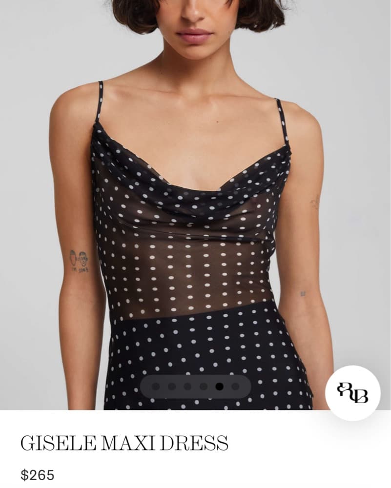 RAT & BOA GISELE MAXI DRESS. Polka Dot - Image 2