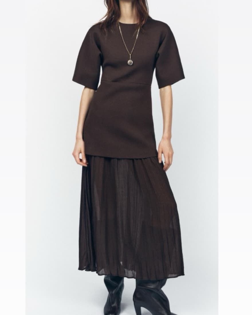 Pleated Dress - Image 1