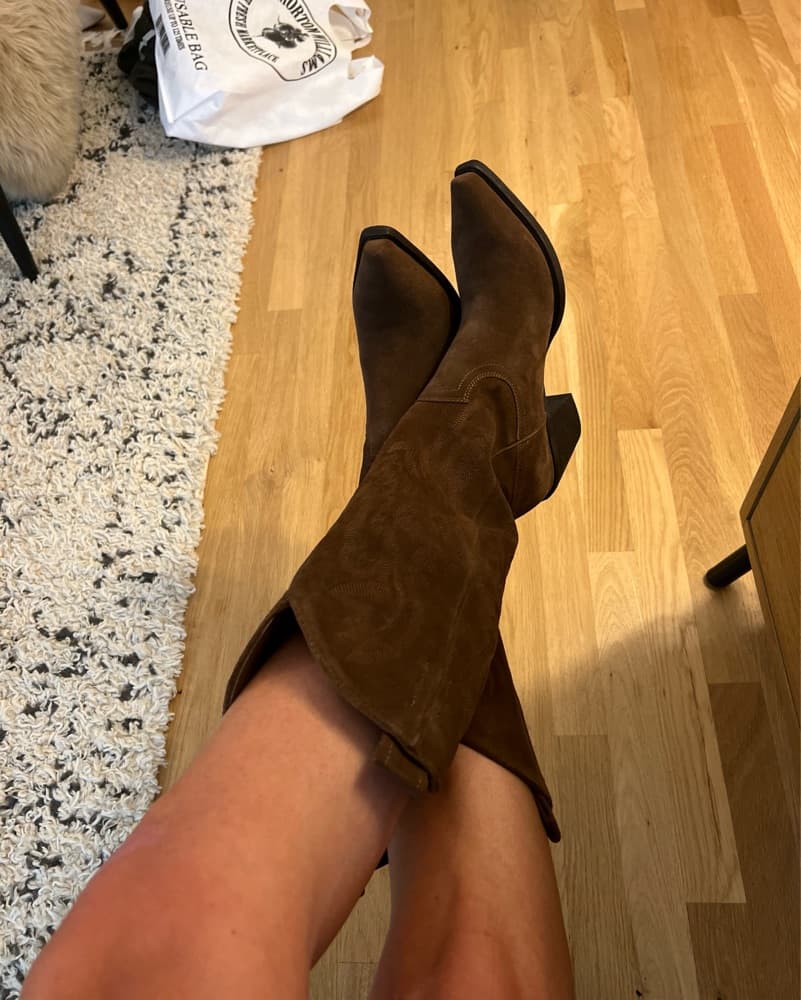 JEFF CAMPBELL Suede Cowboy Boots  - Image 1