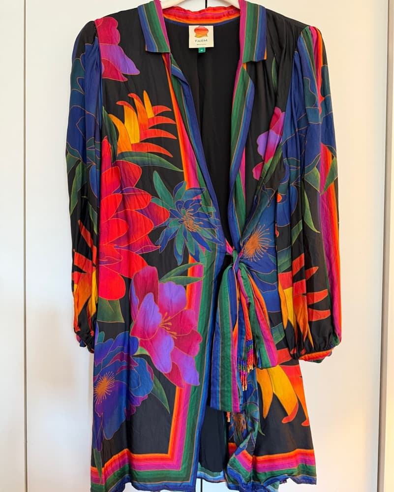 Farm Rio Wrap Tunic Size M - Image 1