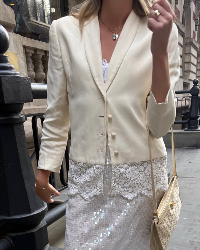 Vintage Valentino Cream Blazer - Image 1