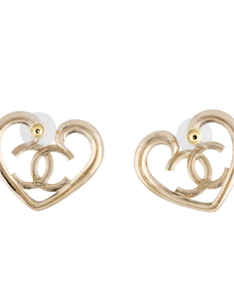 Chanel Heart Earrings - Image 4