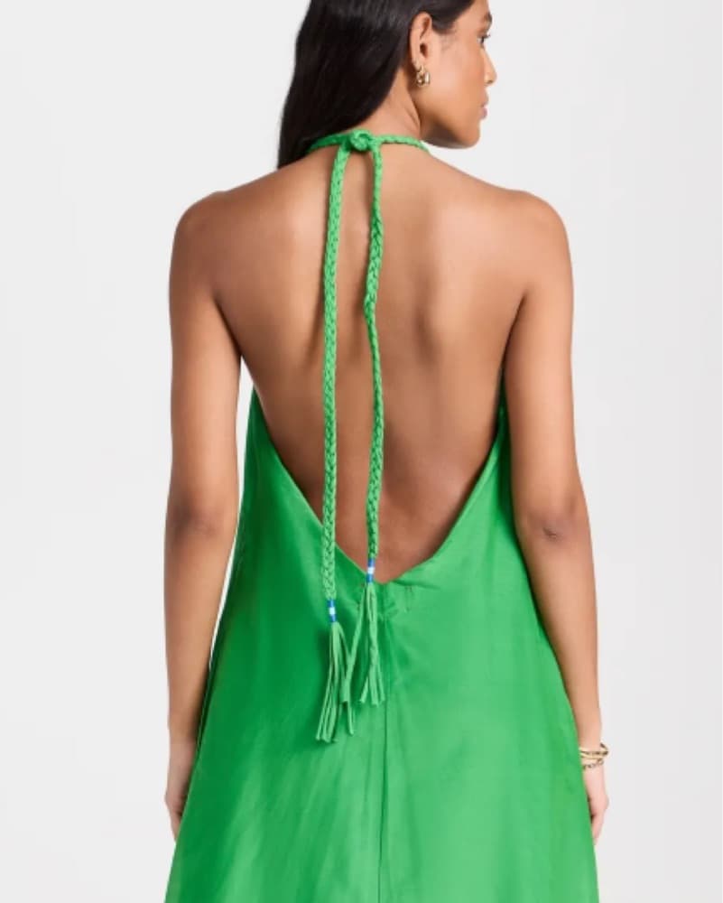 XiRENA Vibrant Green Backless Dress - Image 3