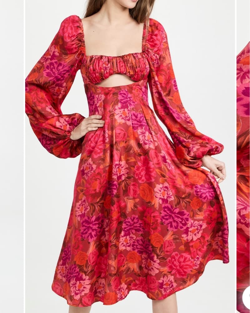 For Love & Lemons Nikki Midi Dress - Image 1