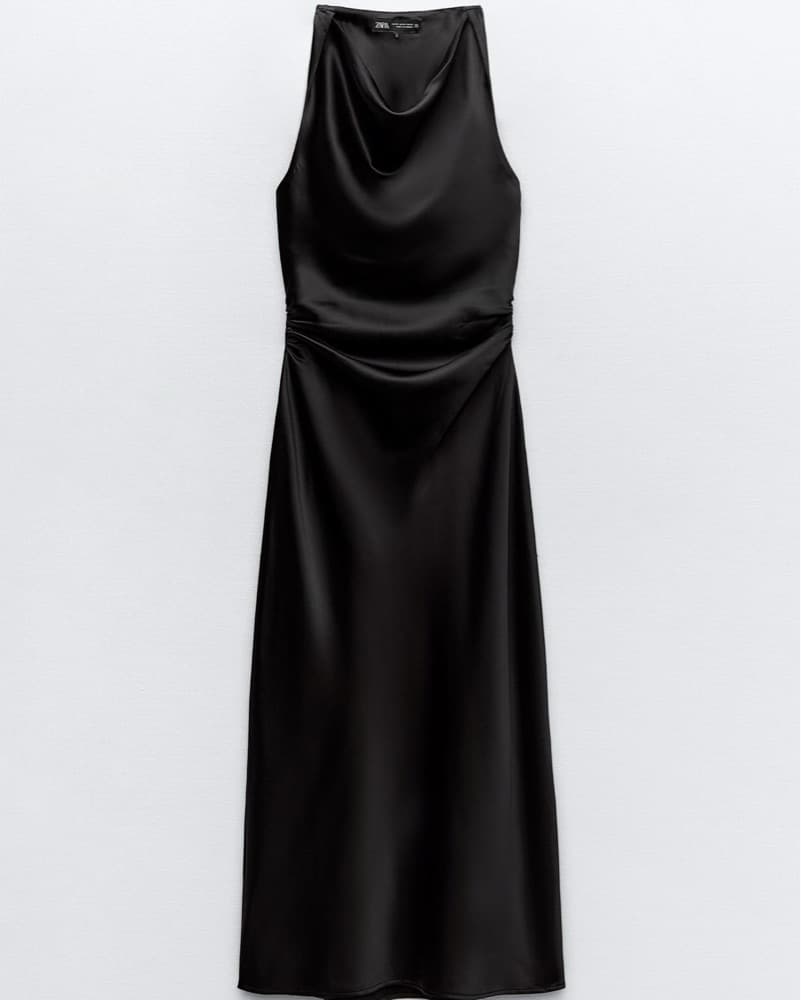 Zara Silk Midi Dress  - Image 1