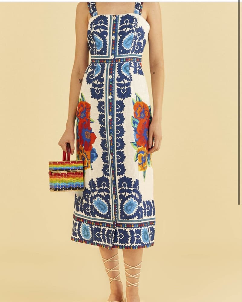 Farm Rio Blue Dress - Image 2