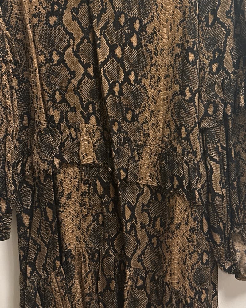 Captivating Snake Print Midi Dress - Image 2