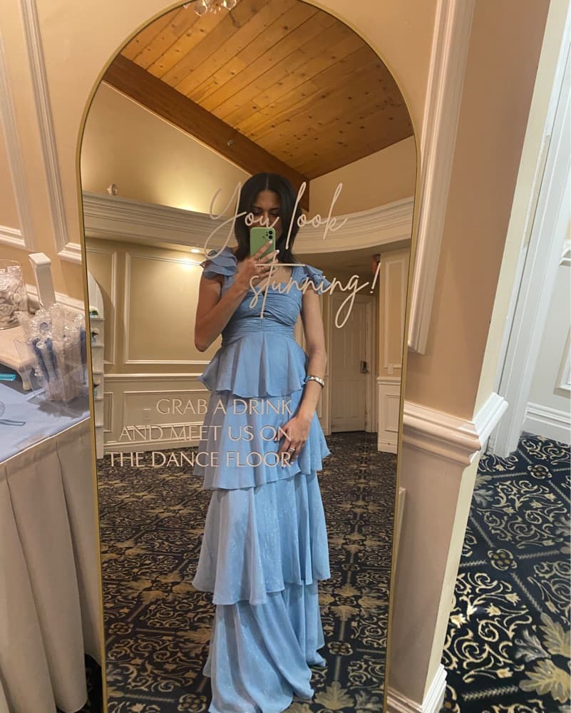 Stunning Blue Tiered Maxi Dress - Image 2