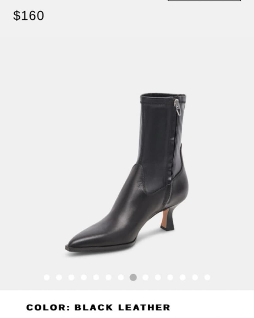 Dolce Vita Black Leather Boots - Image 2