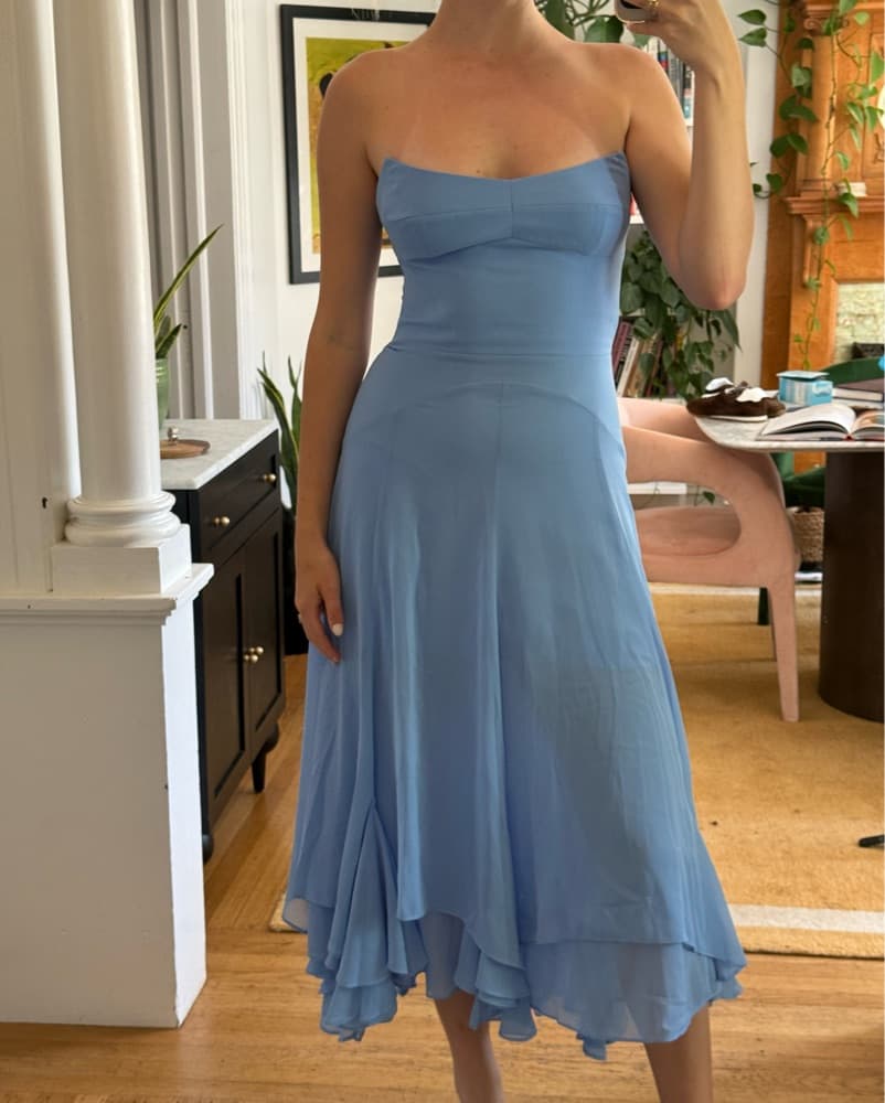 Amanda Uprichard Blue Midi - Image 1