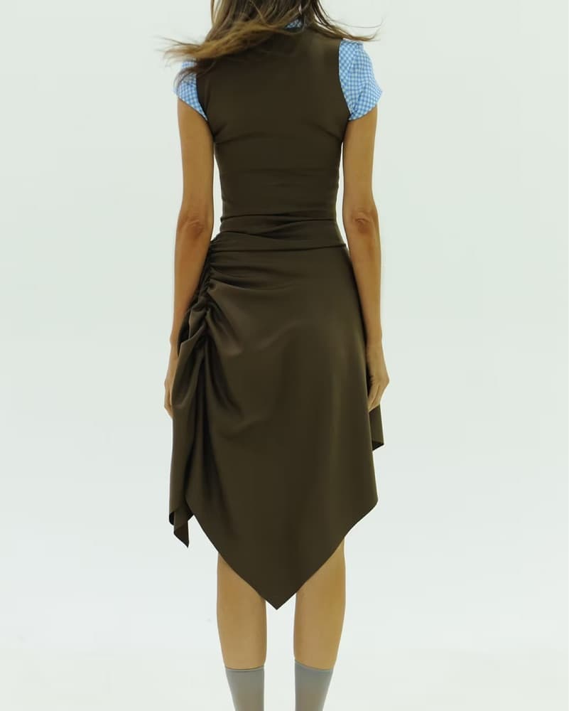 Minena Brown Dress - Image 5