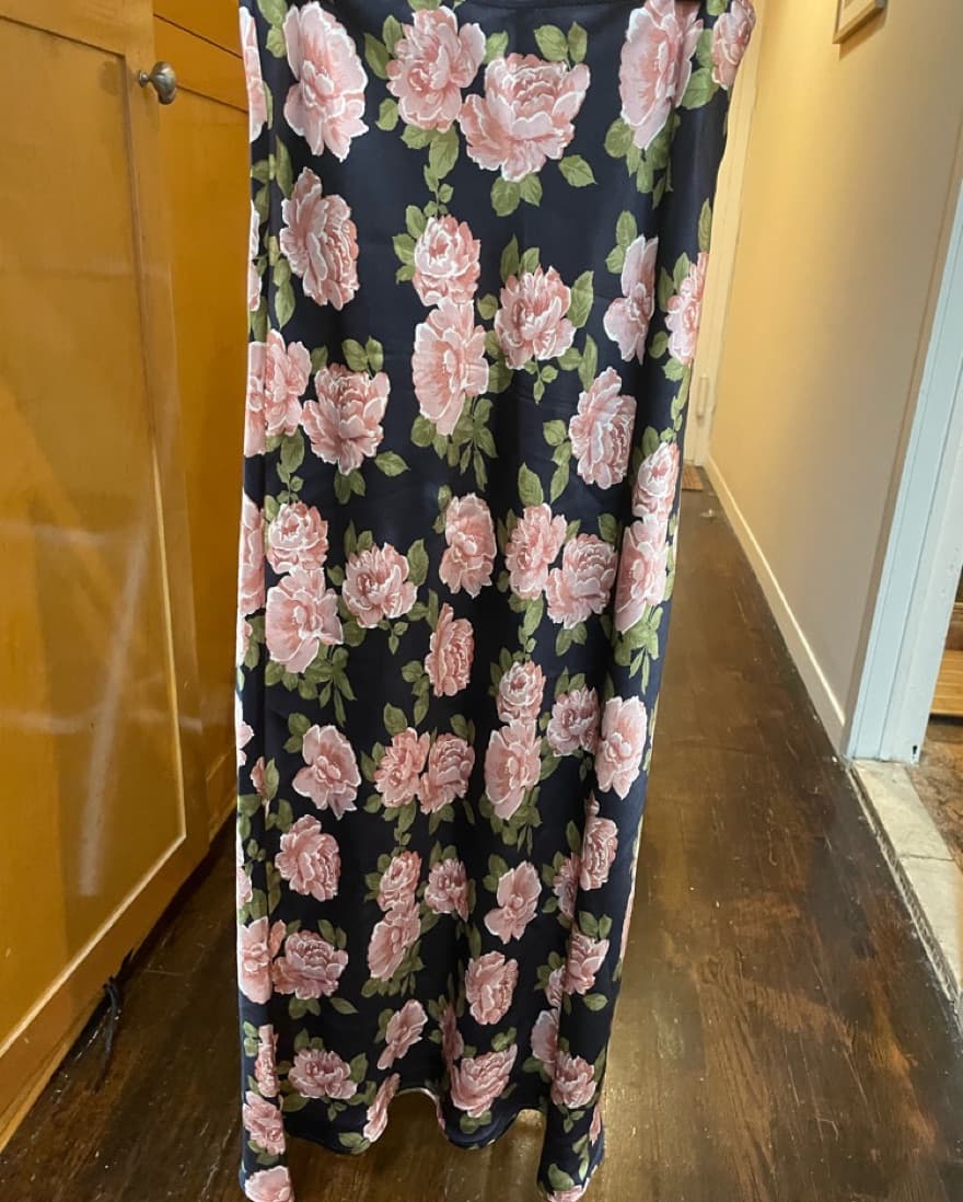 Reformation Floral Midi Slip Skirt  - Image 3