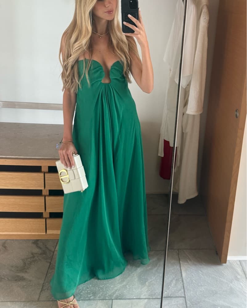 Cult Gaia Green Long Dress - Image 3