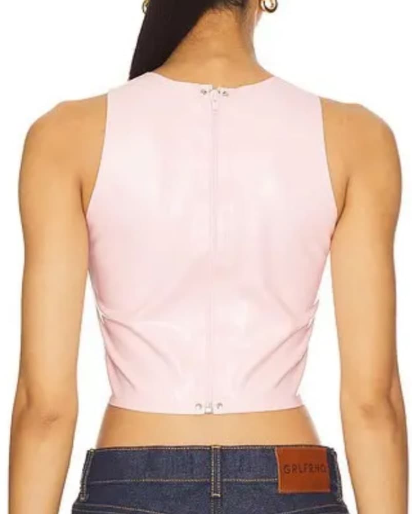 Miaou Jinx Latex Top in Candy  - Image 2