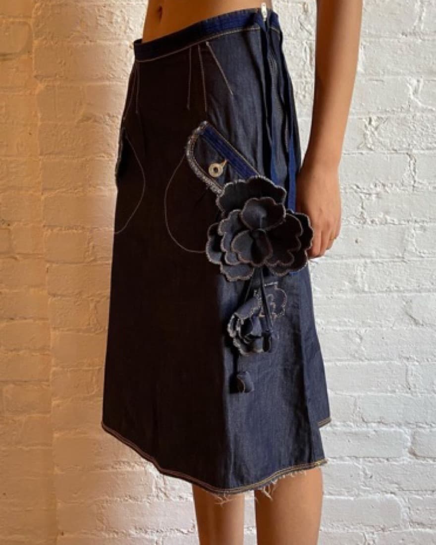 Vintage Moschino Denim Skirt - Image 1