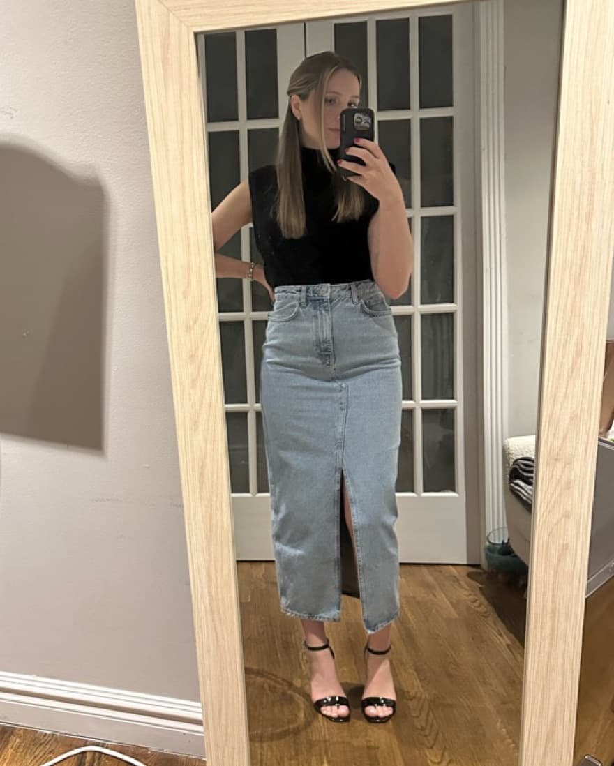 Maxi Denim Skirt! Size Small - Image 1
