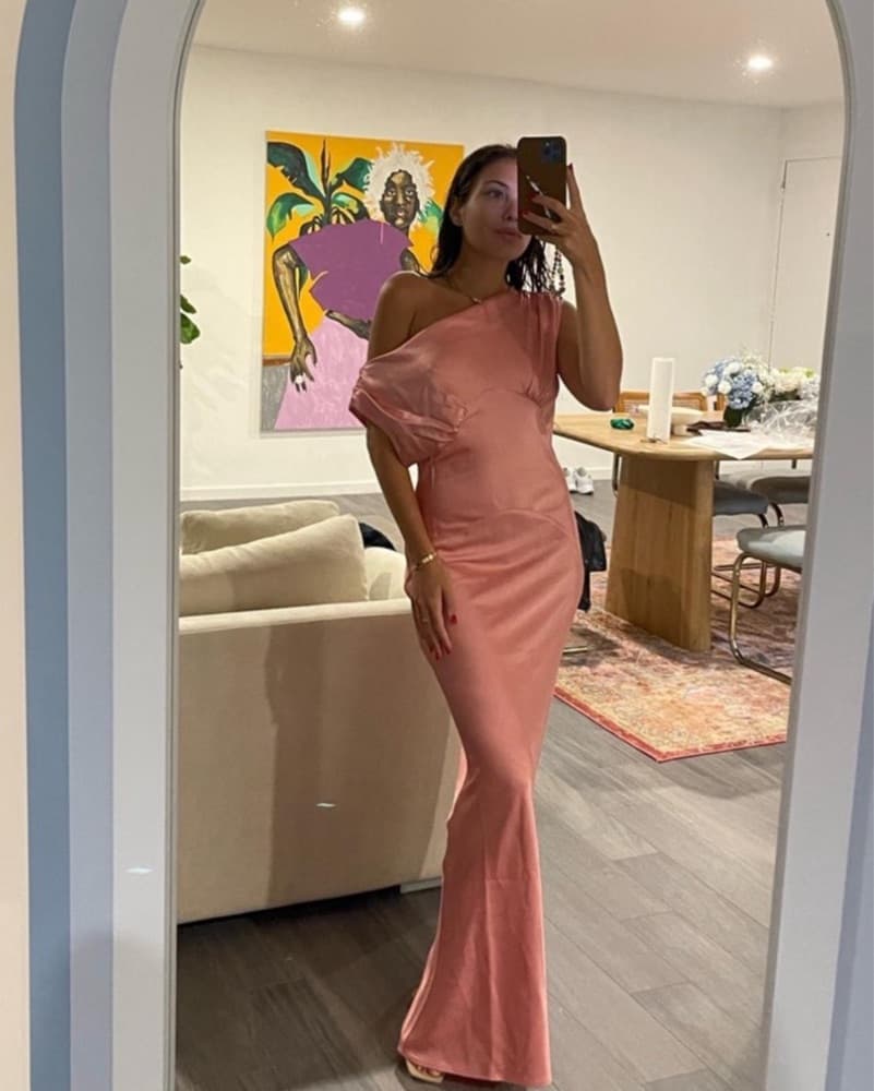 Paris Georgia Pink Silk Gown  - Image 1