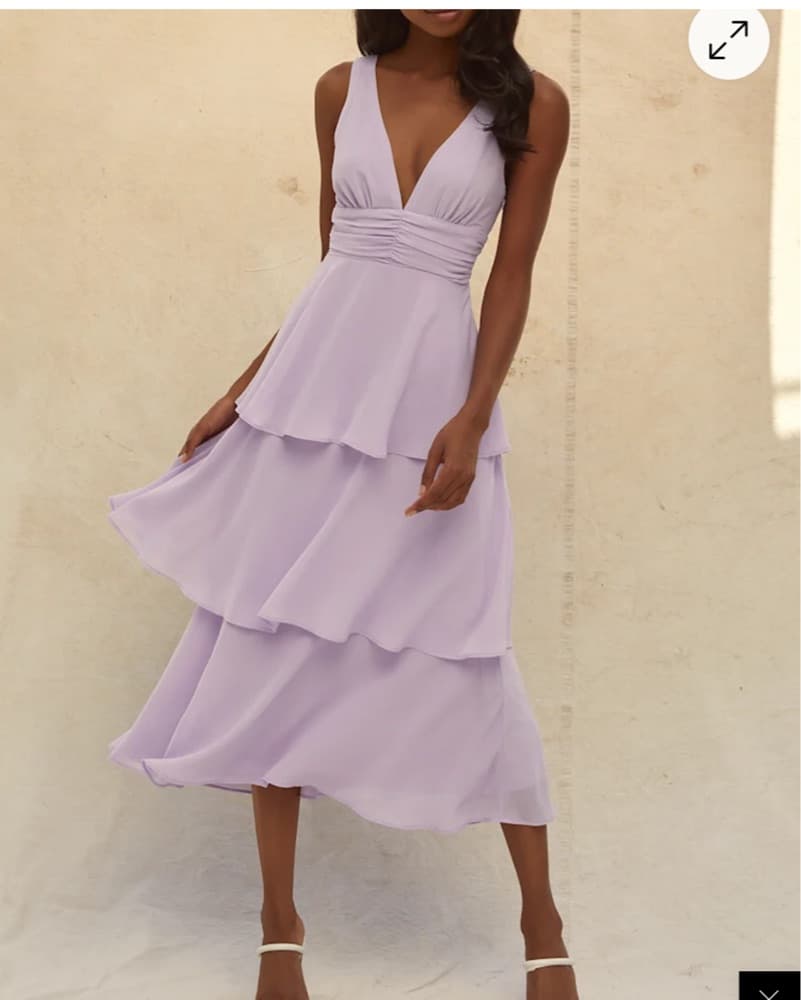 Lulus Lavender Sleeveless Mid - Image 1
