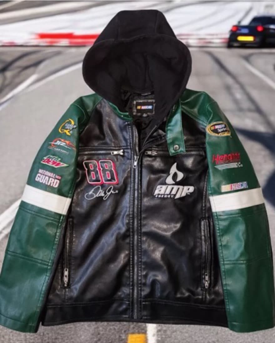 Nascar Dale Earnhardt Leather Jacket - Image 1