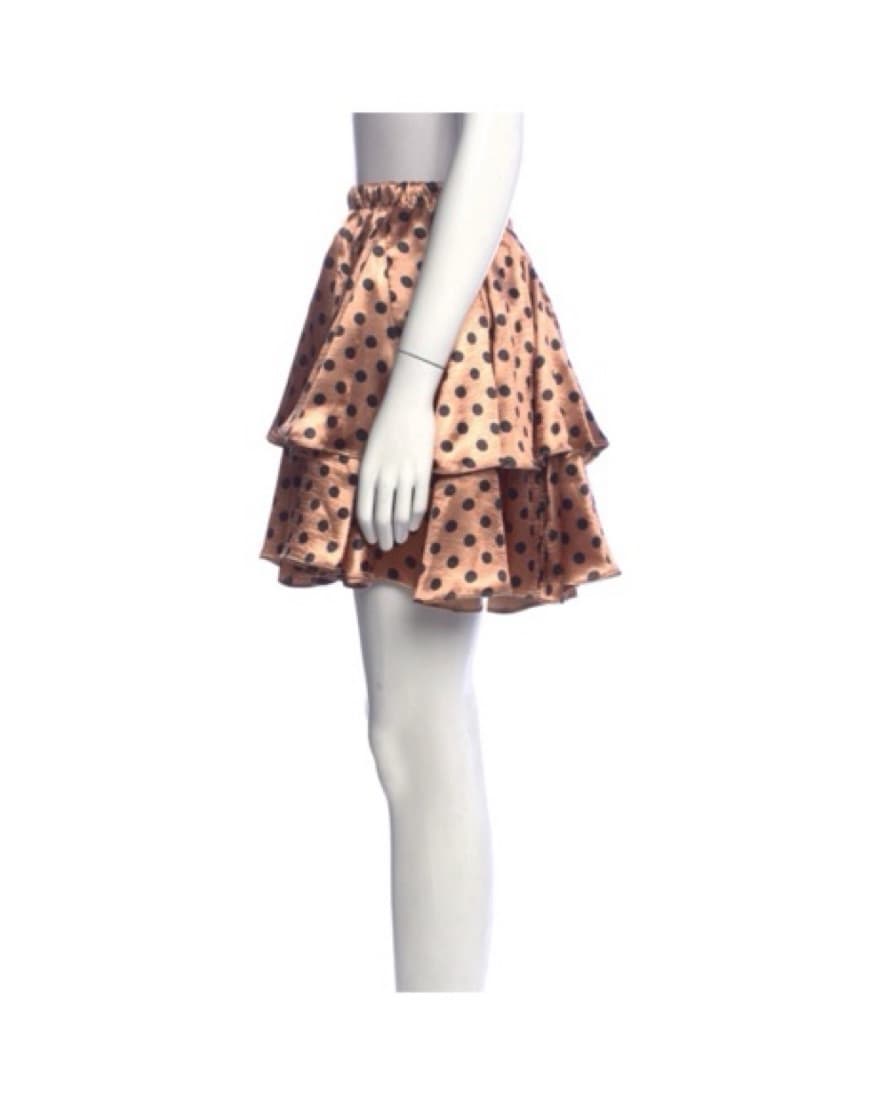 CAROLINE CONSTAS Polka-Dot Tiered Skirt - Image 4