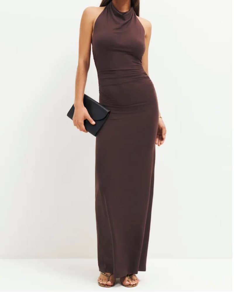 Halter Neck Maxi Dress - Image 1