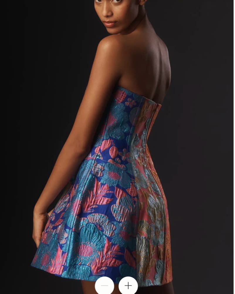 CeliaB Cosmic Strapless Fit & Flare Mini - Image 2