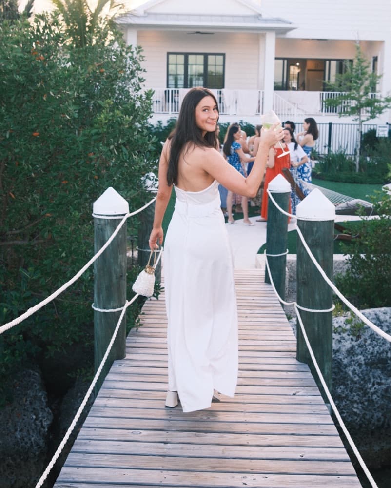 Vintage Fringe Bridal Halter Maxi - Image 4