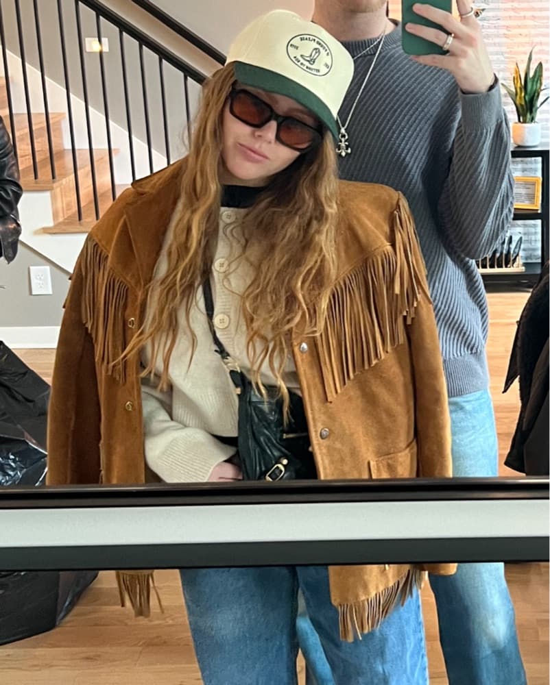 Suede Fringe Jacket - Image 3