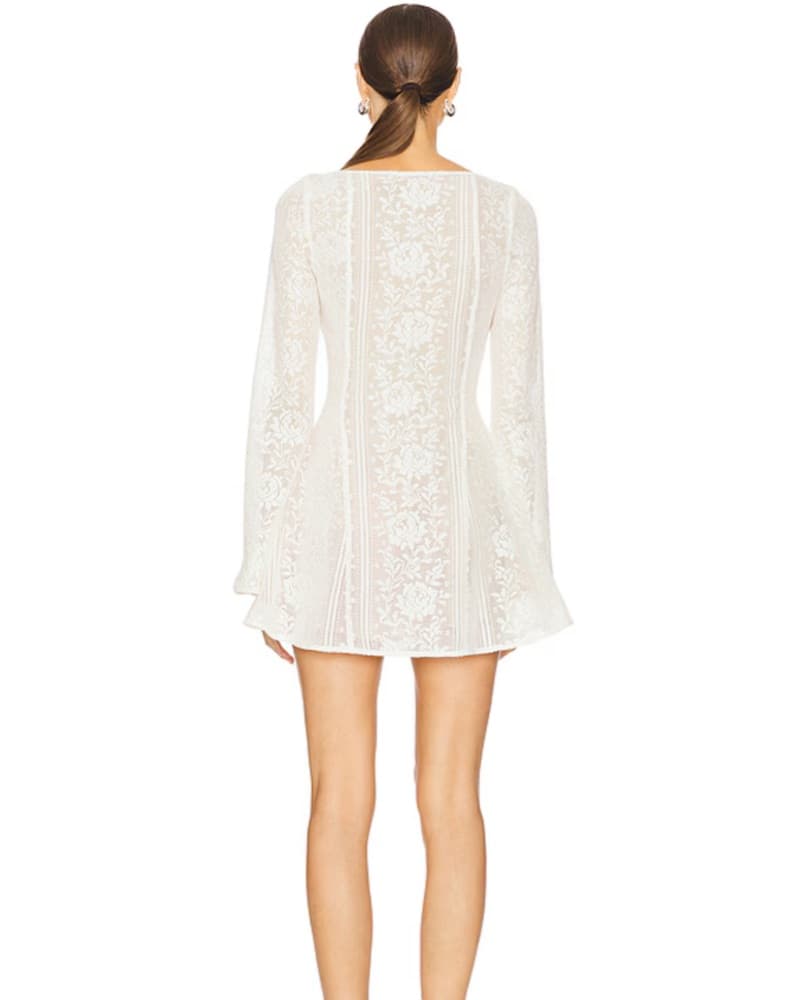Elegant Lace Mini Dress - Image 3