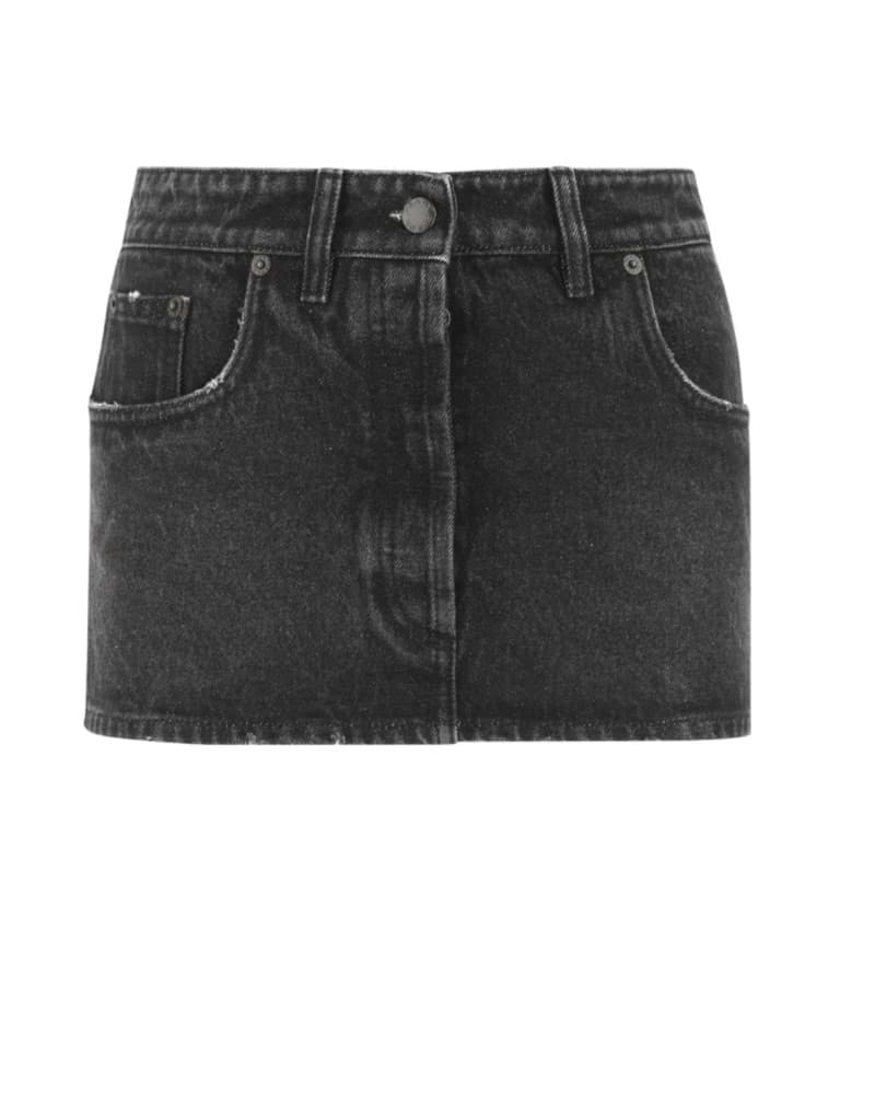 Prada Mini Denim Skirt - Image 2
