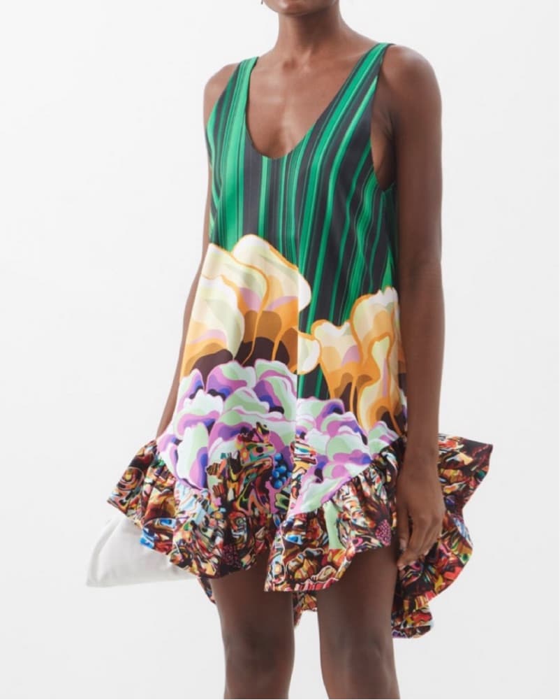 Kika Vargas Sonia Ruffled Dress - Image 1