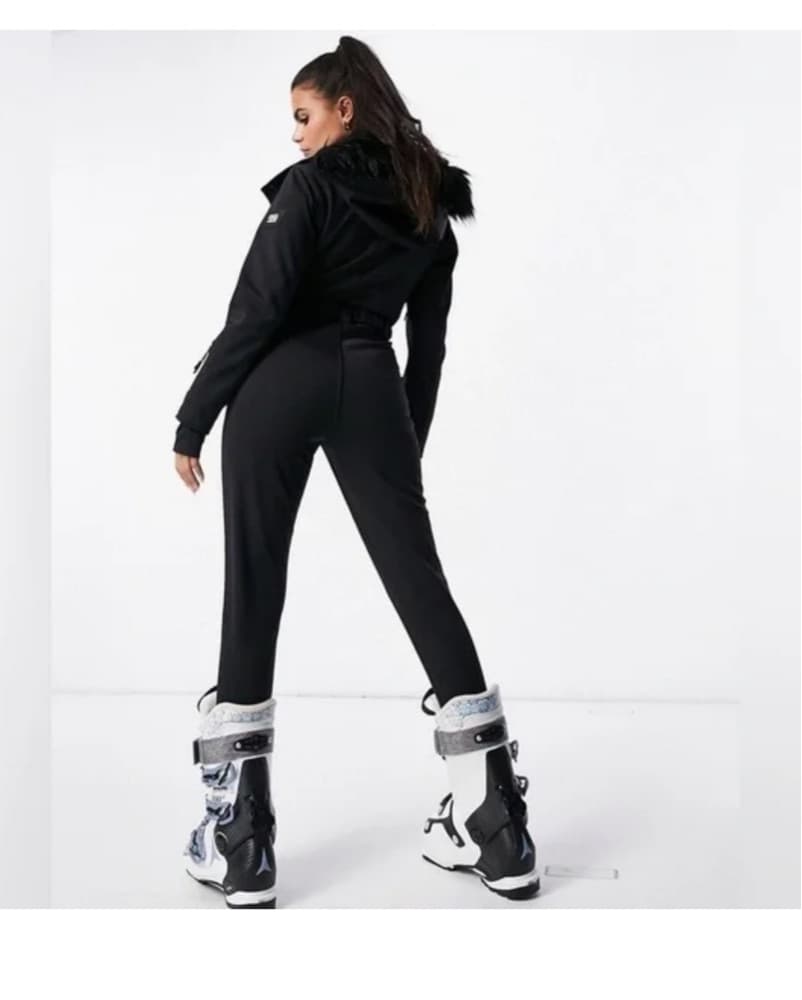 ASOS Ski Suit with Faux Fur Hood - Image 3